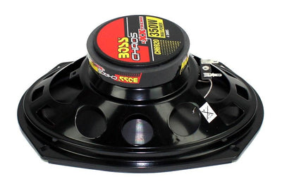 BOSS Chaos 6x9" 2-Way 350W Car Coaxial Audio Speakers Stereo Red (4 Pack)