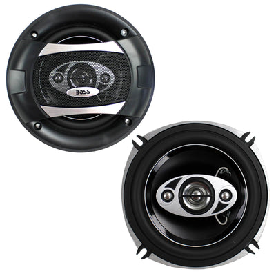 Boss Audio P55.4C 300W 4 Way Car Coaxial Audio Speakers Stereo (12 Speakers)