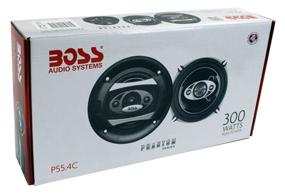 Boss Audio P55.4C 300W 4 Way Car Coaxial Audio Speakers Stereo (12 Speakers)