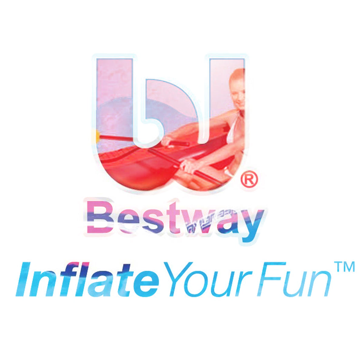 Bestway 77x45 Inches HydroForce Inflatable Raft Set with Oars and Pump (6 Pack)