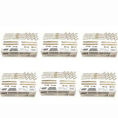 XDP Recreation Swing Set Trampoline & Patio Furniture Ground Anchor Kit (6 Pack)