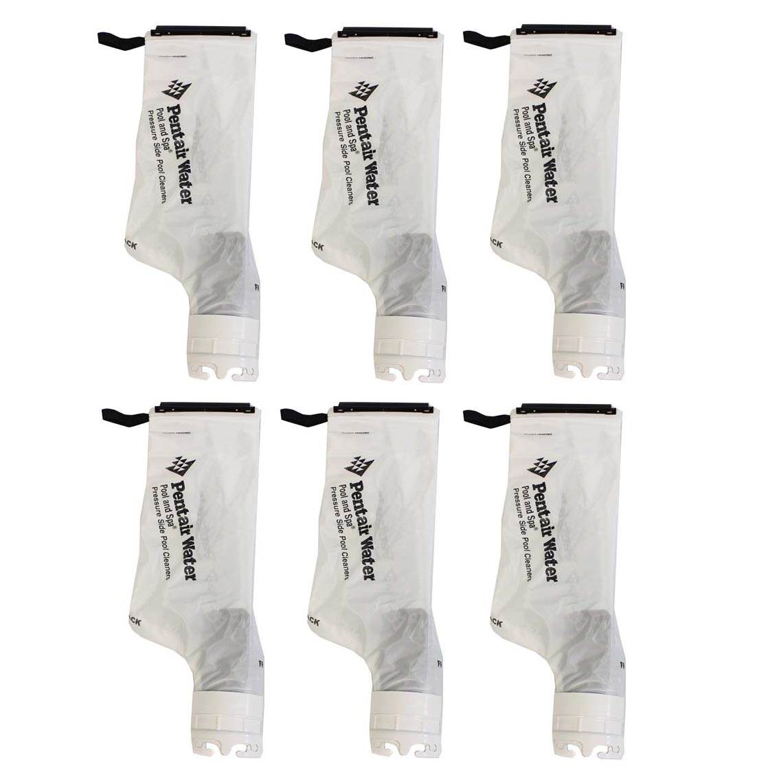 Pentair Letro Legend Snap Lock Pool Cleaner Debris Replacement Bag (6 Pack)