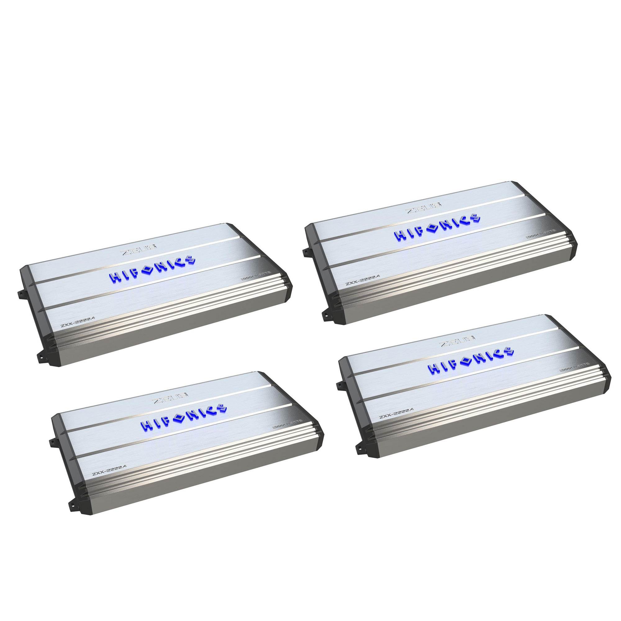 Hifonics ZXX-2000.4 2000 Watt 4 Channel Class A/B Bridgeable Car Amp (4 Pack)