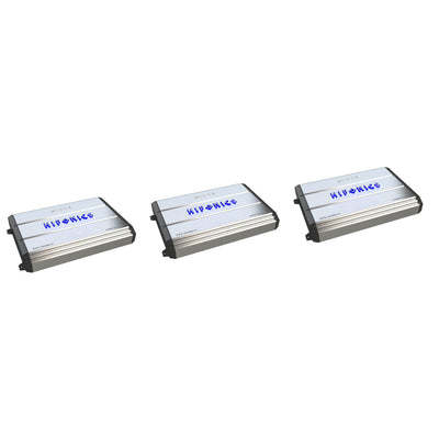 Hifonics Zeus 2400 Watt Max Class D Monoblock Car Audio Amplifier (3 Pack)