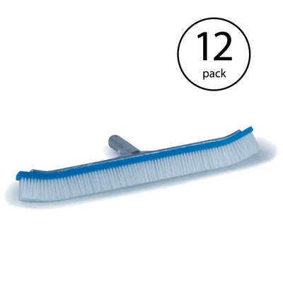 Pentair 18" Curved Swimming Pool Spa Wall Floor Brush w/ Nylon Bristle (12 Pack)