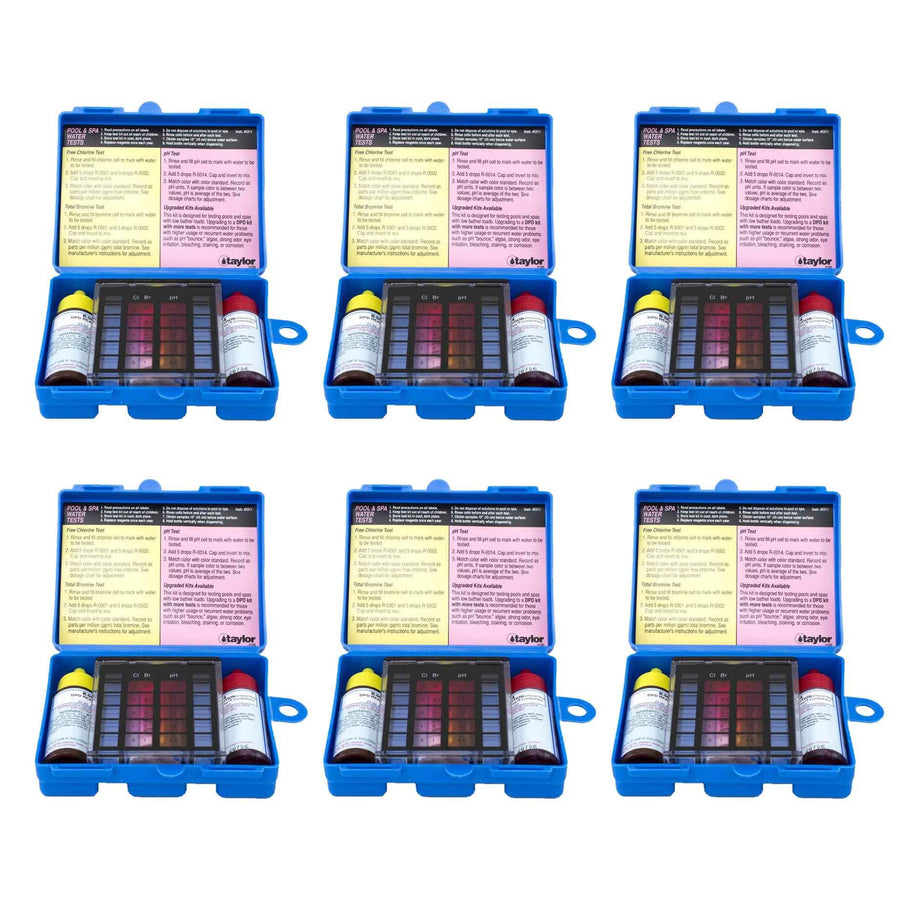 Taylor K-1000 Basic Residential OT DPD Swimming Pool & Spa Test Kit (6 Pack) - VMInnovations