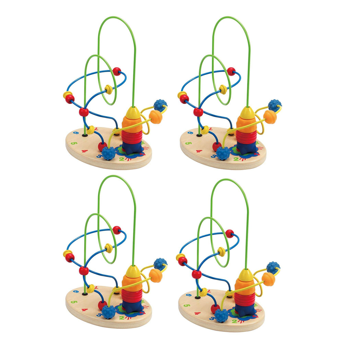 Hape Toys Totally Amazing Countdown Children's Activity Maze Floor Toy (4 Pack)