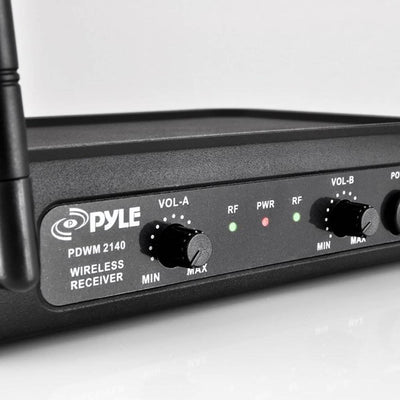 Pyle Pro Bodypacks, Lavaliers, Headsets VHF Wireless Microphone System (4 Pack)