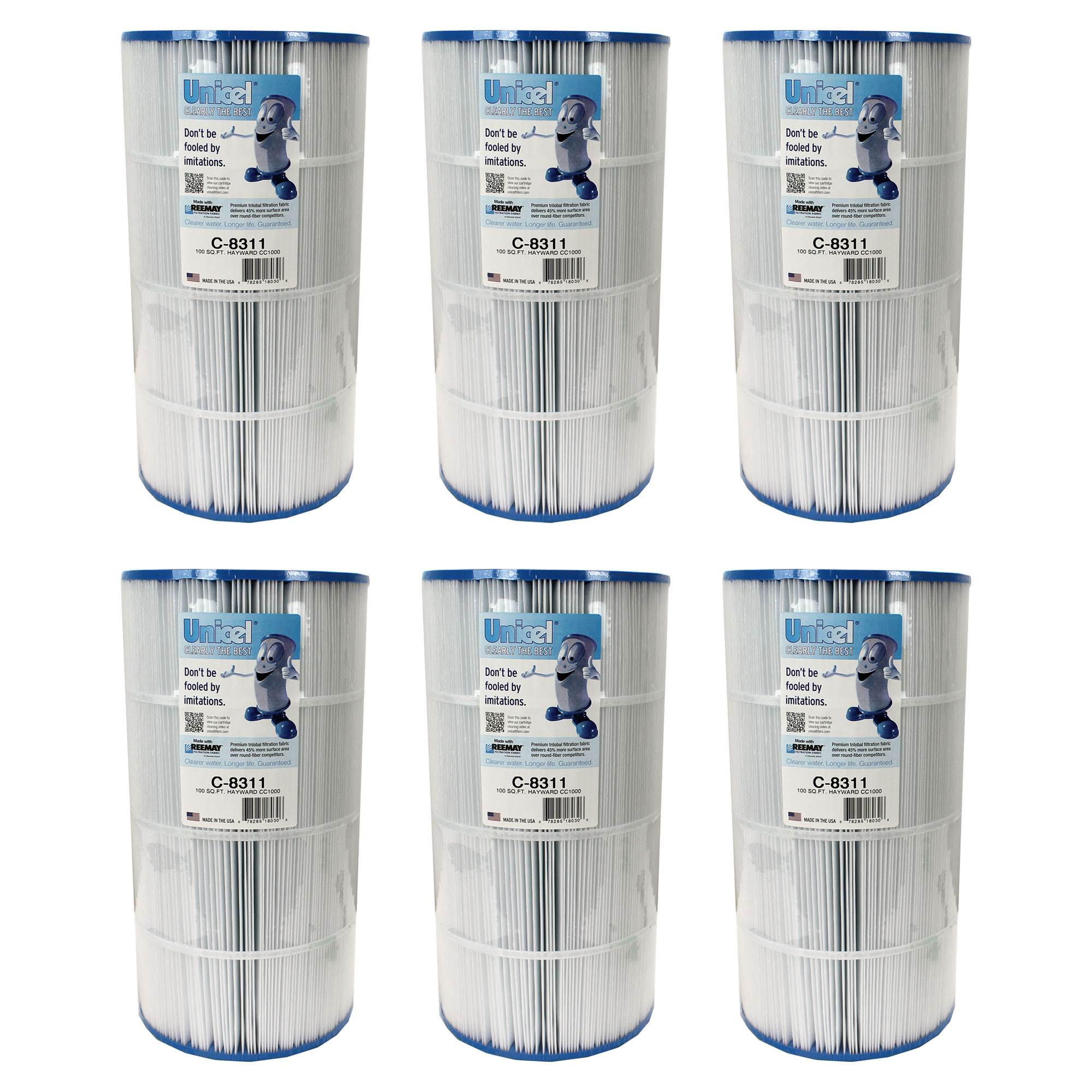 Unicel C-8311 Spa Replacement Cartridge Filter 100 SF Hayward PXST100 (6 Pack) - VMInnovations