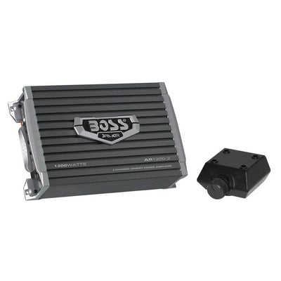 Boss Armor AR1200.2 1200 Watt 2-Channel Car Audio Amplifier with Remote (4 Pack)