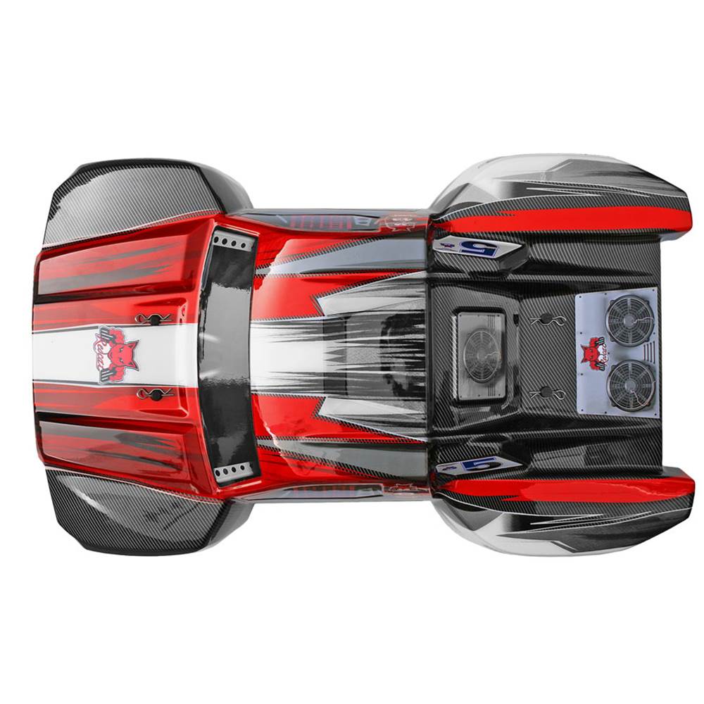 Redcat Racing Blackout SC 1/10 Scale Brushed Electric RC Truck, Red (4 Pack)