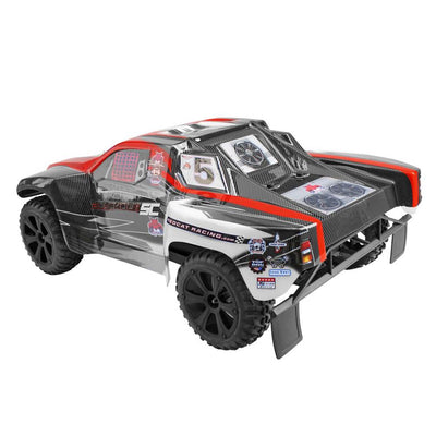 Redcat Racing Blackout SC 1/10 Scale Brushed Electric RC Truck, Red (4 Pack)