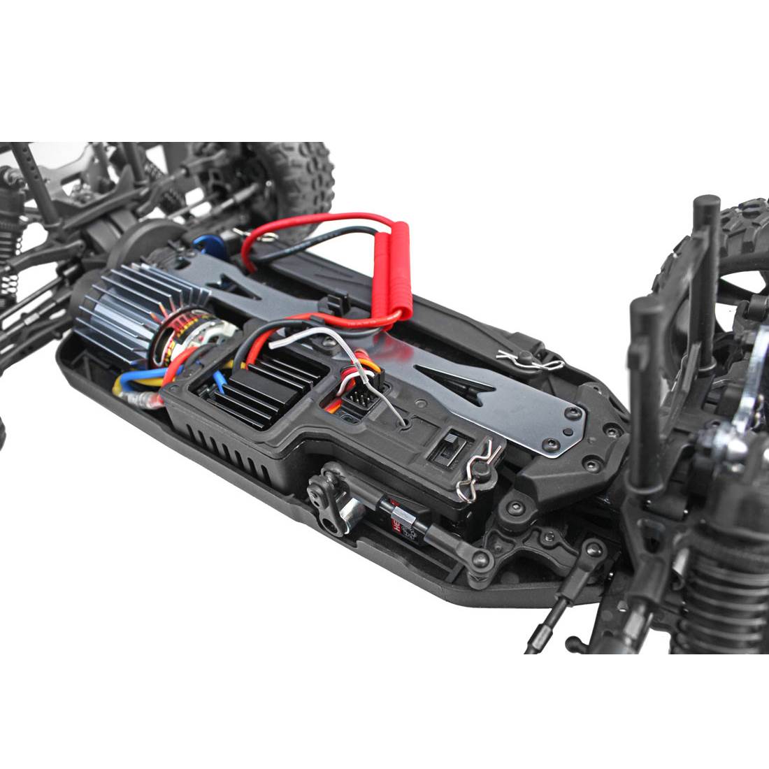 Redcat Racing Blackout SC 1/10 Scale Brushed Electric RC Truck, Red (4 Pack)