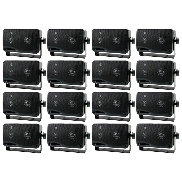 PYRAMID 2022SX 3.75" 200W 3-Way Car Audio Box Car/Inside Home Speakers (8 Pack)