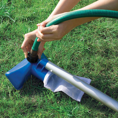 Intex Cleaning Maintenance Swimming Pool Kit w/ Vacuum Skimmer & Pole (6 Pack)