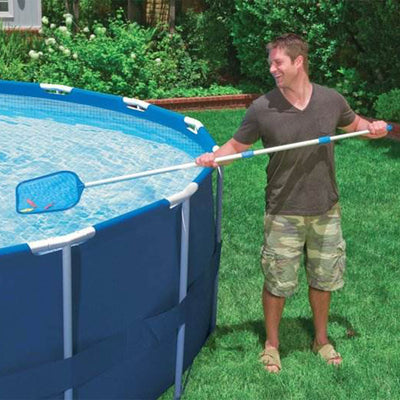 Intex Cleaning Maintenance Swimming Pool Kit w/ Vacuum Skimmer & Pole (6 Pack)