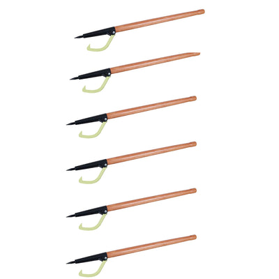 Timber Tuff TMW 4 Ft. Wood Logging Forestry Log Rolling Peavey Hook (6 Pack)