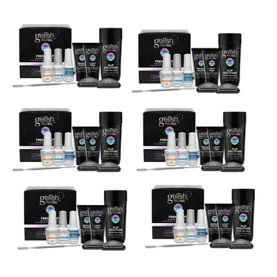 Gelish PolyGel Professional Nail Technician Enhancement French Kit (6 Pack)
