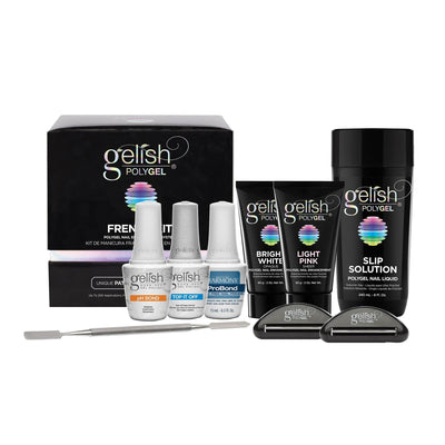 Gelish PolyGel Professional Nail Technician Enhancement French Kit (6 Pack)