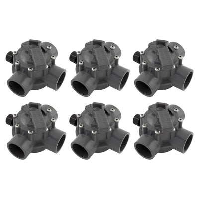 Jandy 1154 Pool & Spa 3-Way Port Valve 1 1/2"-2" Positive Seal CPVC (6 Pack)