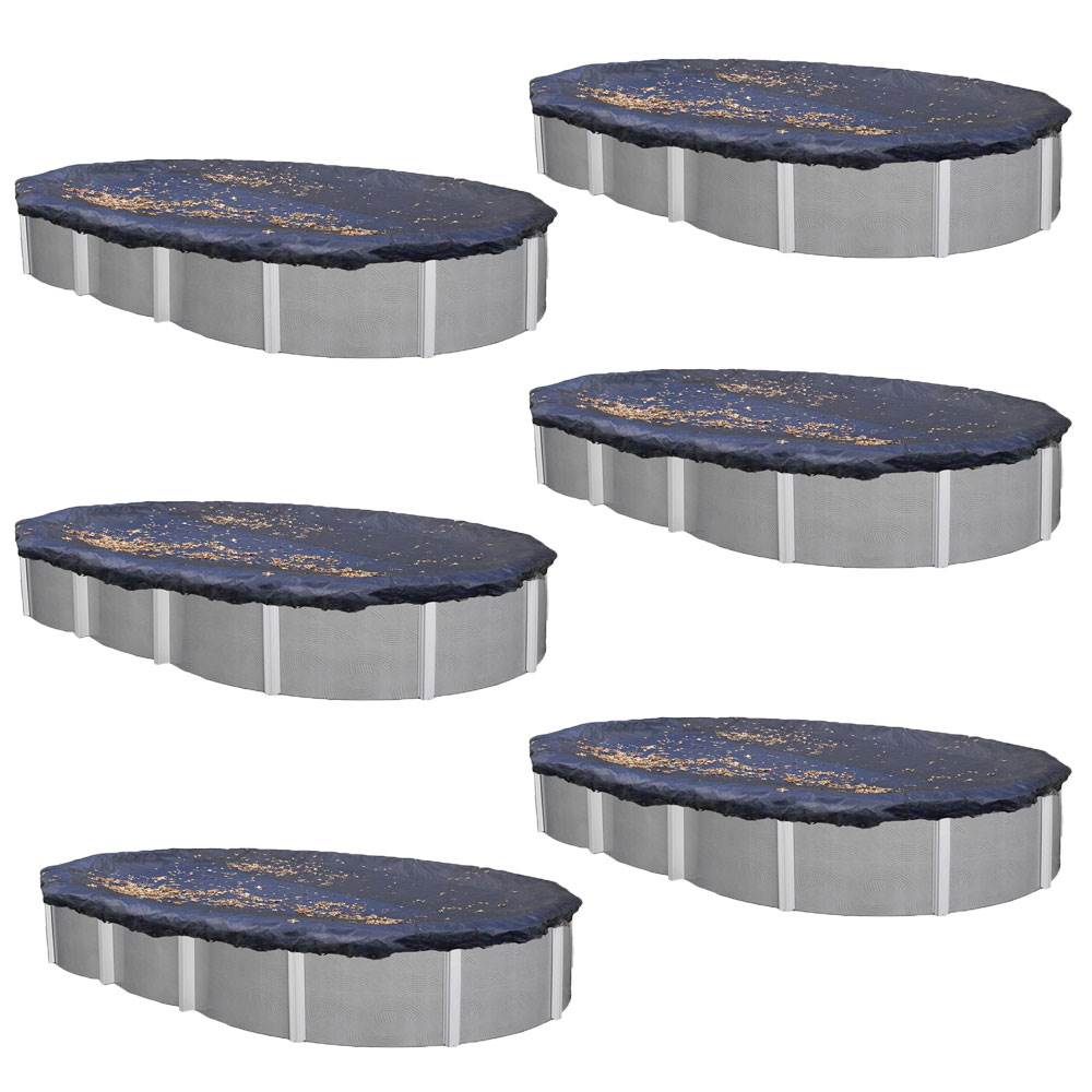 Swimline 15 x 30 Foot Heavy Duty Above Ground Swimming Pool Cover, Blue (6 Pack) - VMInnovations