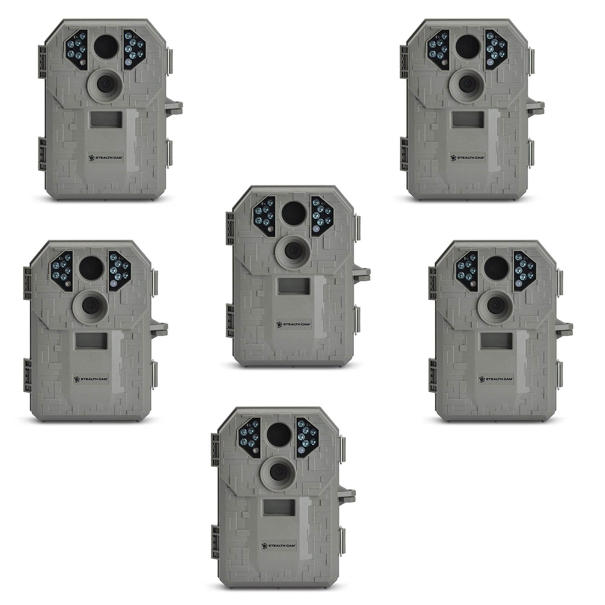 Stealth Cam P12 IR 6.0 MP Scouting Trail Hunting Game Video Camera (6 Pack)