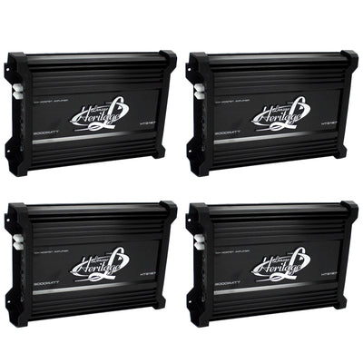 Lanzar 3000W Mono MOSFET Car Audio Power Amplifier Amp Stereo 2 Ohm (4 Pack) - VMInnovations