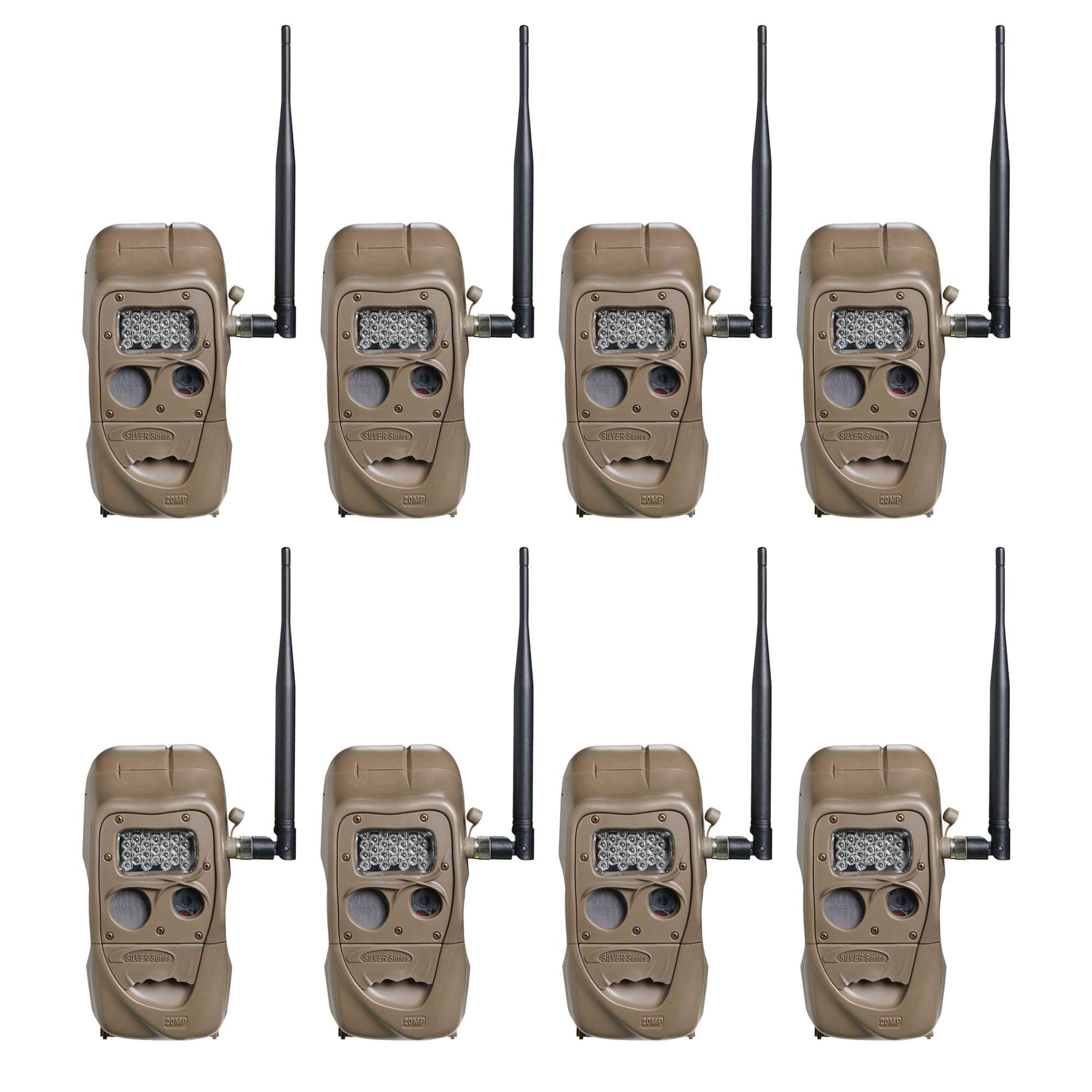 Cuddeback CuddeLink 20MP Long Range Wireless Hunting Game Trail Camera (8 Pack)