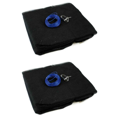 Swimline 21 Foot Round Above Ground Swimming Pool Leaf Net Top Cover (2 Pack)