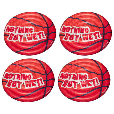 Swimline Giant Basketball Inflatable Swimming Pool Raft Ride On Float (4 Pack)