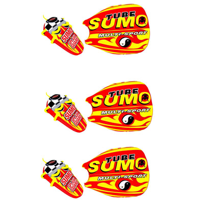 Airhead SPORTSSTUFF Sumo & Splash Guard Combo Single Rider Boat Towable (3 Pack)