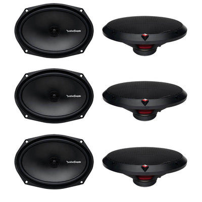 Rockford Fosgate 6x9" 130W 2 Way Car Coaxial Speakers Audio Stereo (6 Pack)