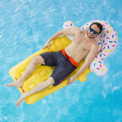 Swimline Ice Cream Dream Float Inflatable Swimming Pool Toy Raft  (6 Pack) - VMInnovations