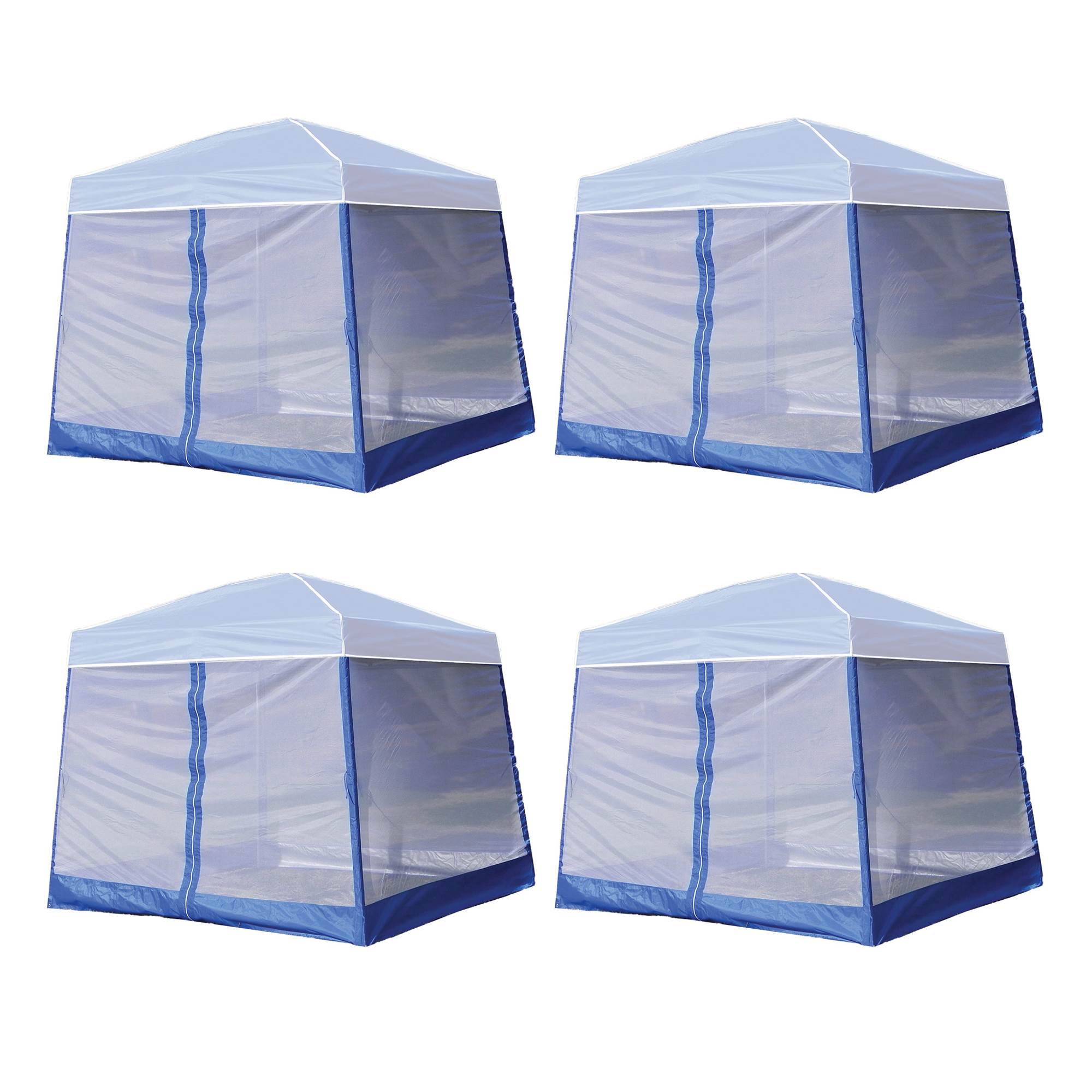 Z-Shade 10 Foot Angled Leg Screenroom Shelter (Canopy Not Included) (4 Pack)