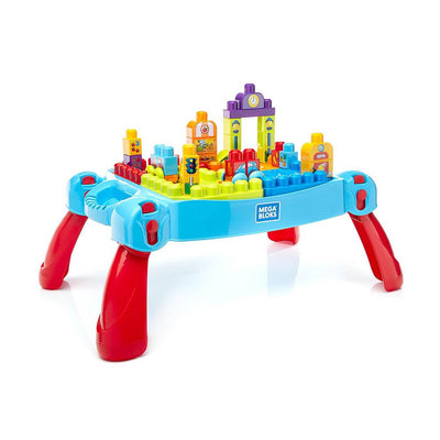 Mega Bloks Build 'n Learn Building Blocks Set Activity Kids Play Table (2 Pack)