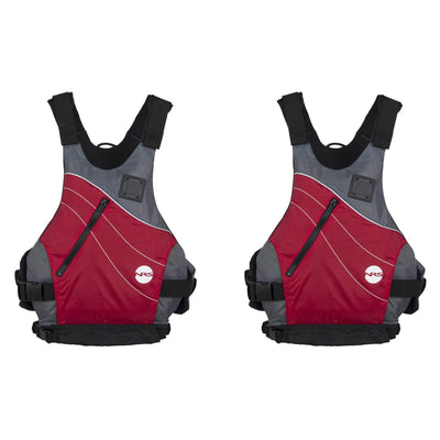 NRS Adult Large X-Large PFD Type III Boating Kayak Life Jacket Vest (2 Pack)