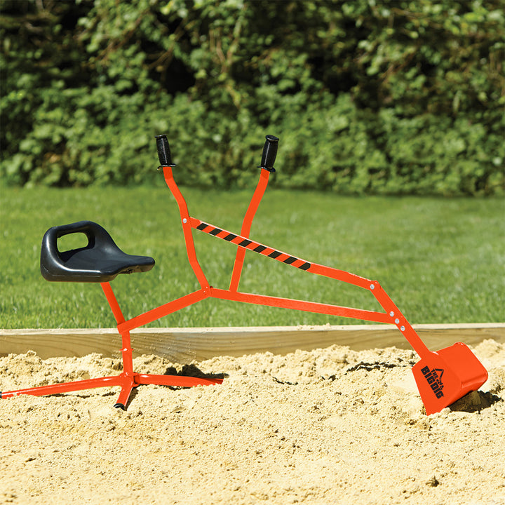 Big Dig Sandbox Digger Excavator w/ 360 Degree Rotation, Orange (Open Box) - VMInnovations
