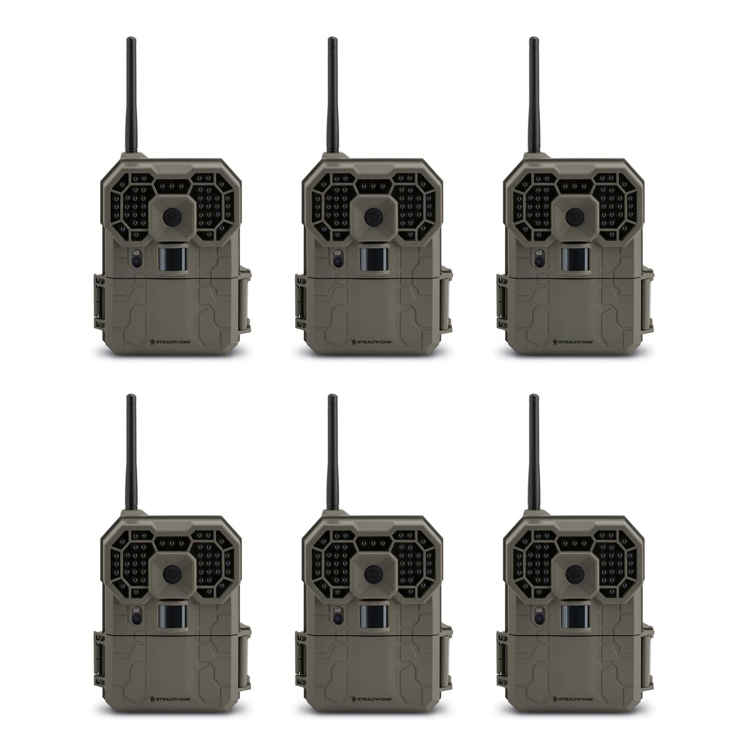 Stealth Cam 12MP 1080p HD  IR iOS & Android Wireless Game Trail Camera (6 Pack)