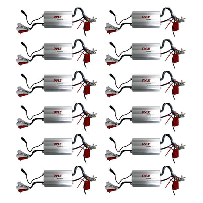 Pyle 4 Channel Marine Waterproof MP3 Power Audio Amplifier Amp (12 Pack)