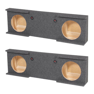 GMC Chevy Silverado Crew Cab 2007-2013 Underseat 12" Subwoofer Sub Box (2 Pack)