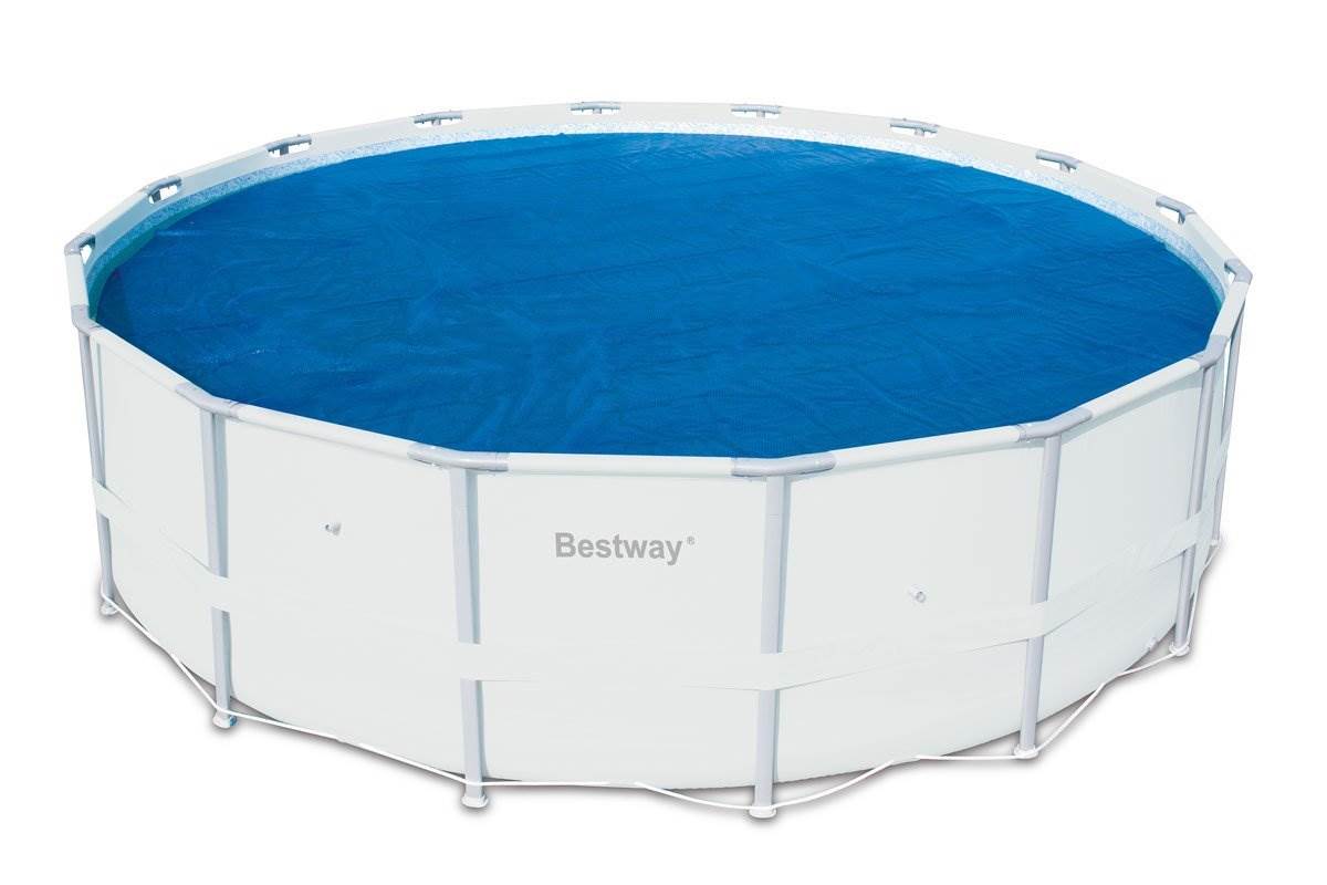 Bestway 18 Foot Round Above Ground Swimming Pool Solar Heat Cover (6 Pack)