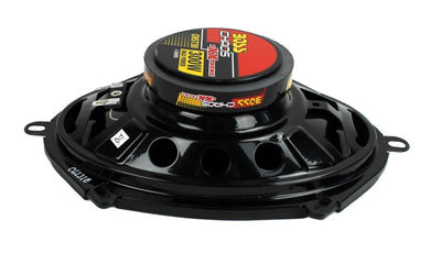 Boss Chaos CH5730 5x7" 300W 3-Way Car Coaxial Audio Stereo Speakers Red (6 Pack)