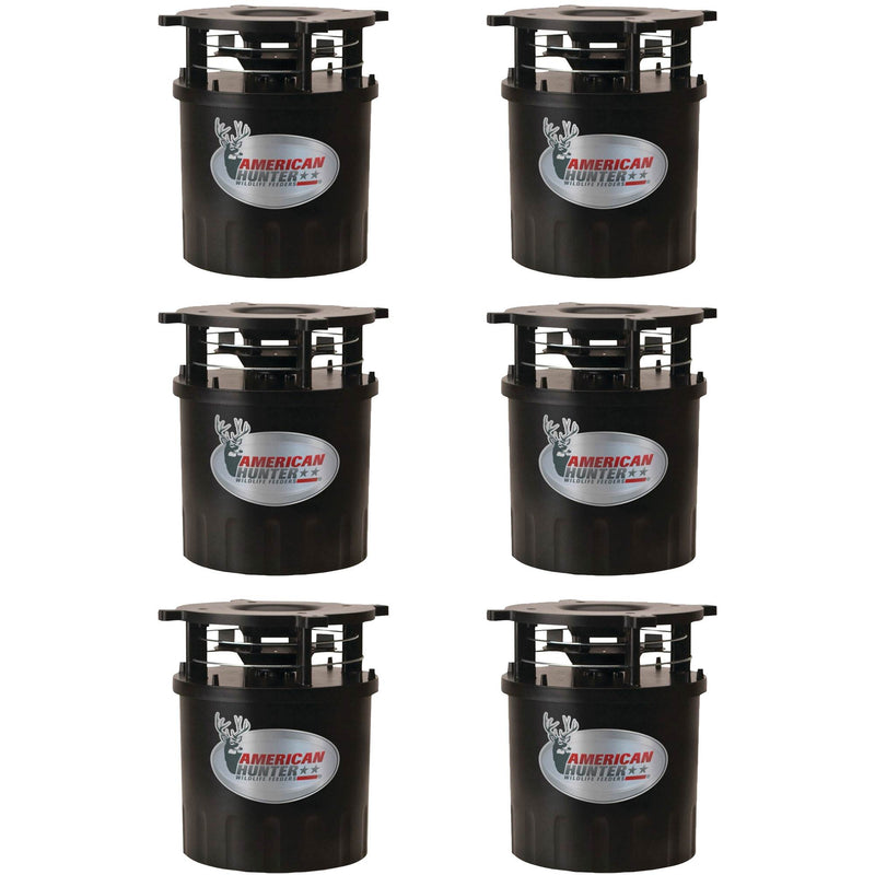 American Hunter R-Pro Wildlife Feeder Kit with Timer & Varmint Guard (6 Pack)