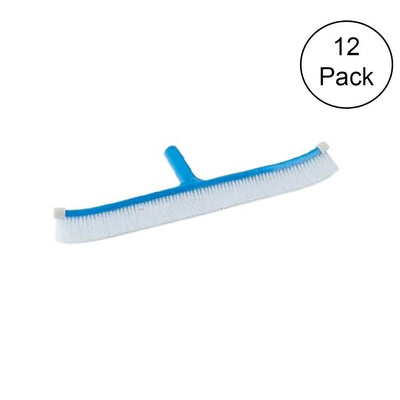 Pentair 912VL 18" Curved Brush Molded Back End Cap Nylon Bristles (12 Pack)