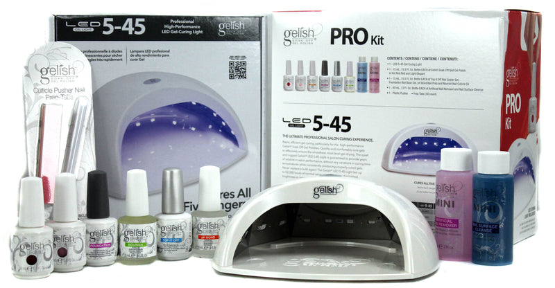 Gelish Harmony Salon Professional Gel LED Soak Off Nail Polish Kit (6 Pack)