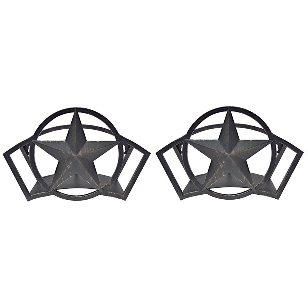 Liberty Garden Decorative Steel Liberty Star Garden Hose Wall Rack (2 Pack) - VMInnovations