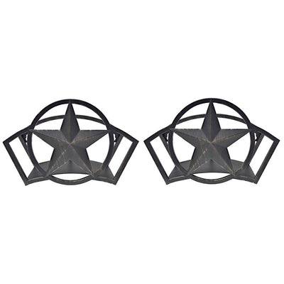 Liberty Garden Decorative Steel Liberty Star Garden Hose Wall Rack (2 Pack) - VMInnovations