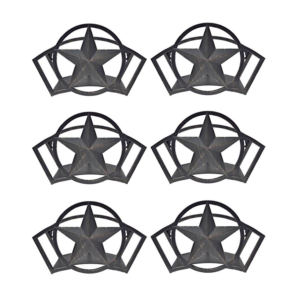 Liberty Garden Decorative Steel Liberty Star Garden Hose Wall Rack (6 Pack) - VMInnovations