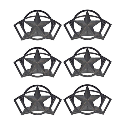 Liberty Garden Decorative Steel Liberty Star Garden Hose Wall Rack (6 Pack) - VMInnovations