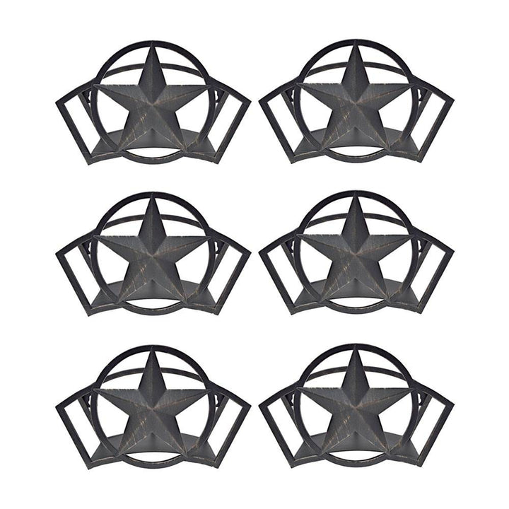 Liberty Garden Decorative Steel Liberty Star Garden Hose Wall Rack (6 Pack)